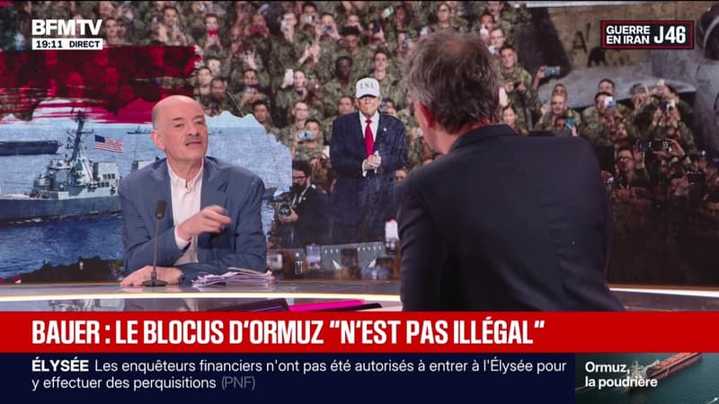 Le blocus du détroit d'Ormuz "n'est pas interdit, le droit international le permet", explique Alain Bauer, professeur émérite de criminologie