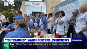 Manosque: Léo Walter apporte son soutien aux grévistes de la clinique "Toutes Aures"