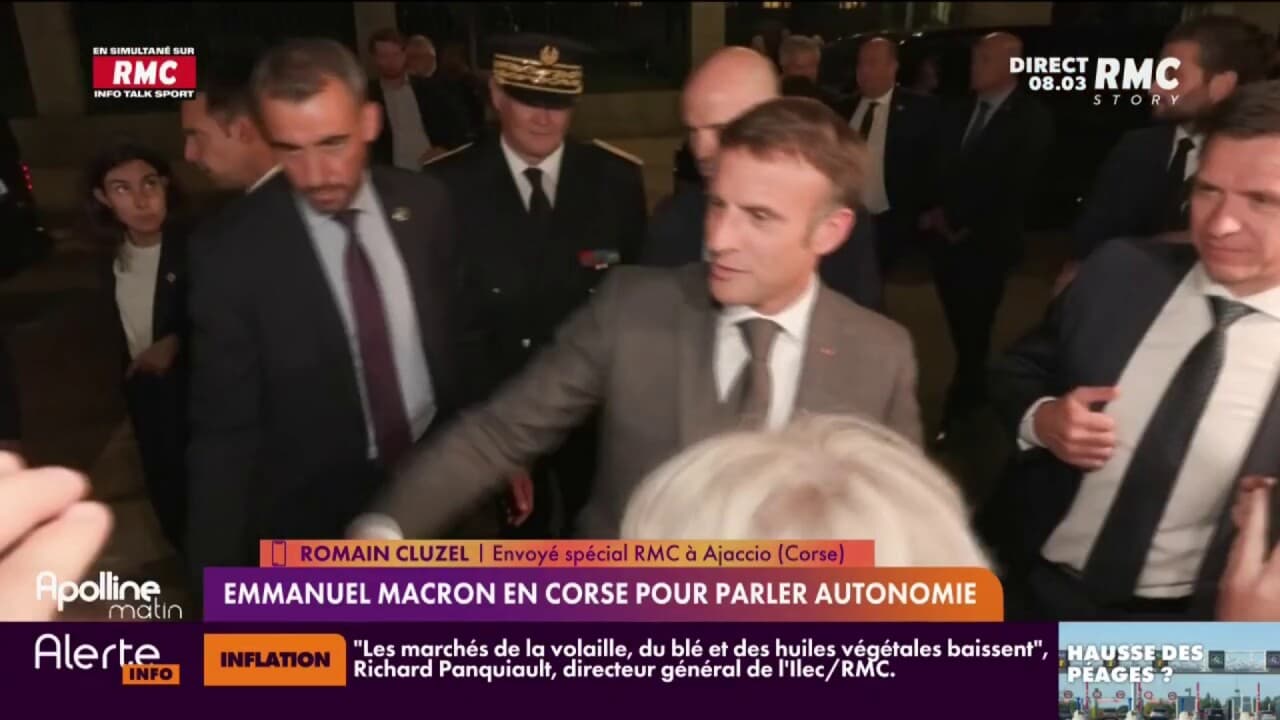 Emmanuel Macron En Corse Pour Parler Autonomie