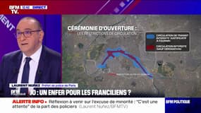 "On fait tout pour que ce ne soit pas le cas": Laurent Nuñez, préfet de police de Paris assure que la capitale ne sera pas invivable pendant les JO dans les zones où la circulation sera restreinte