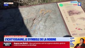 La Robine-sur-Galabre: l'ichtyosaure, le symbole du village