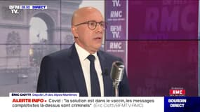 Éric Ciotti face à Jean-Jacques Bourdin en direct