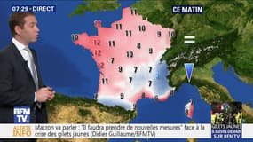 La météo pour ce vendredi 7 décembre 2018