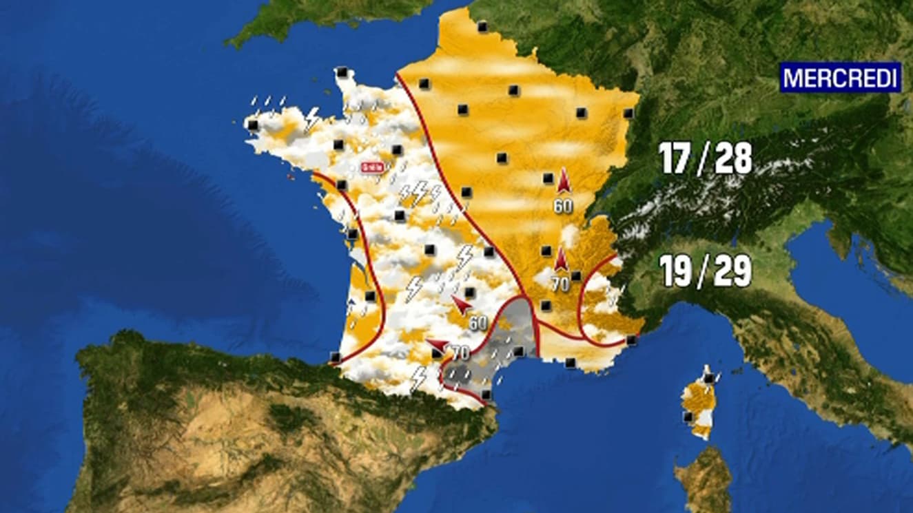La météo attendue ce mercredi 6 septembre 2021.