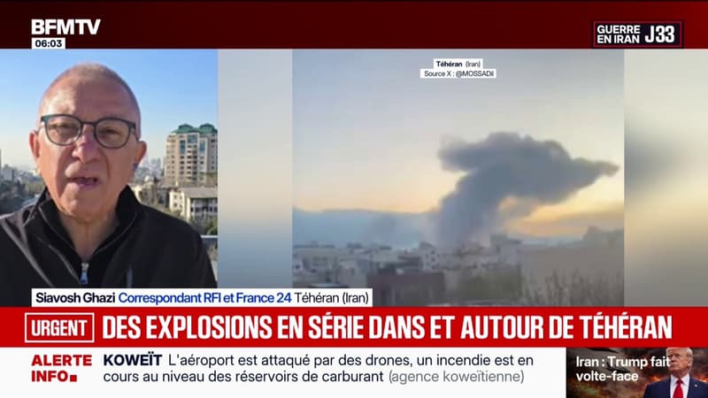 Guerre au Moyen-Orient: quatre quartiers frappés à Téhéran (Iran)