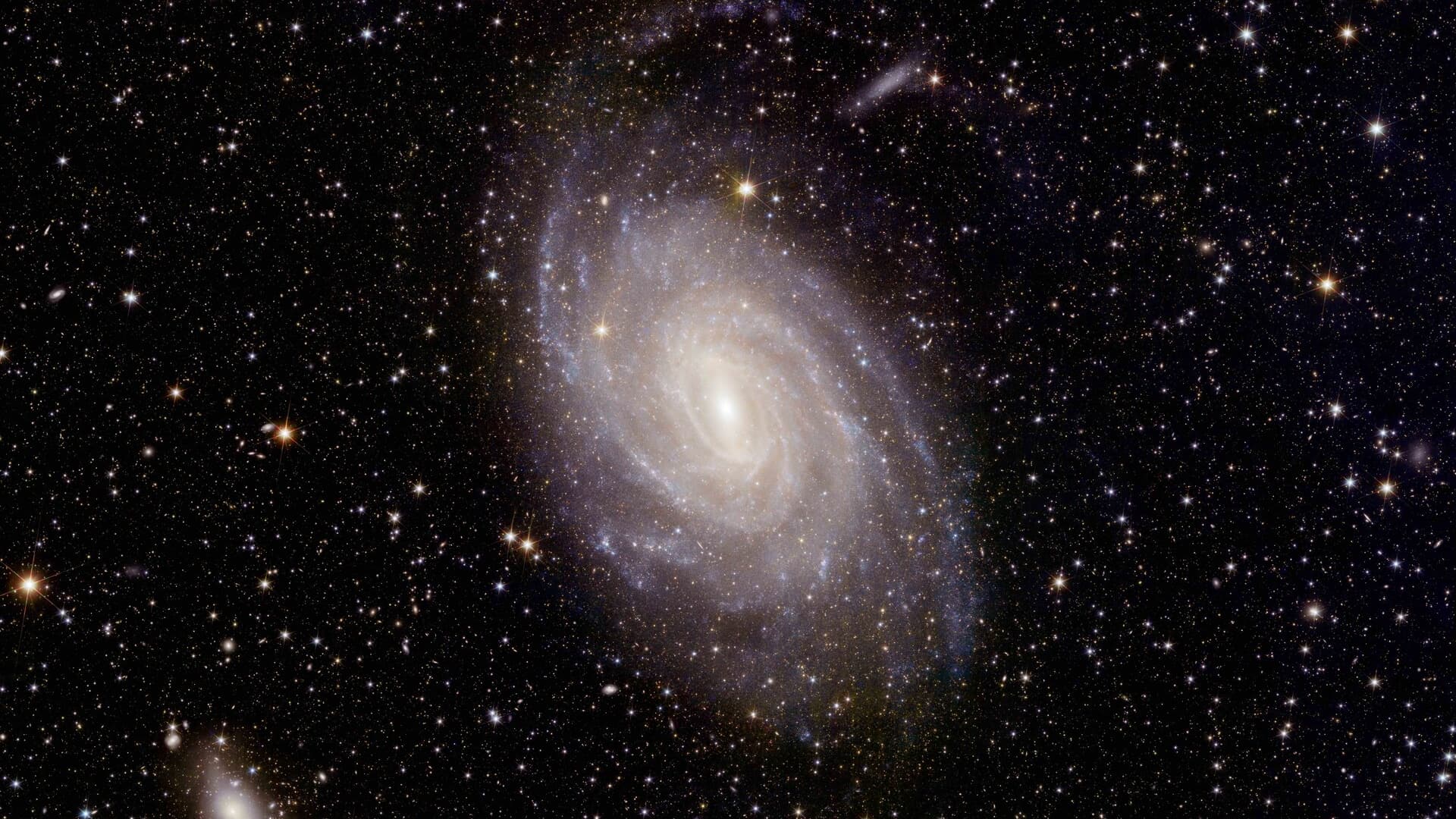 L'image de la galaxie spirale NGC 6744,, prise par le télescope Euclid et publiée le 23 mai 2024 par l'ESA. L'image de la galaxie spirale NGC 6744,, prise par le télescope Euclid et publiée le 23 mai 2024 par l'ESA.