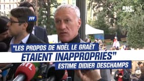 Affaire Le Graët : "Ses propos étaient inappropriés", estime Didier Deschamps
