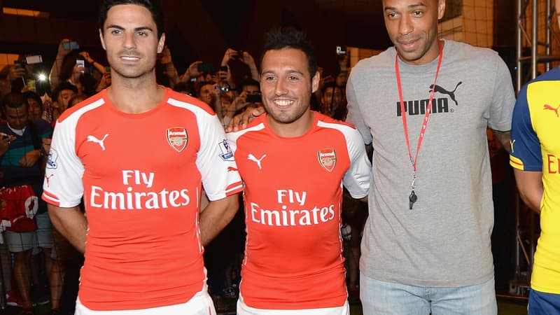 Mikel Arteta, Santi Cazorla et Thierry Henry