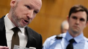 Anders Behring Breivik au tribunal de Bærum en Norvège le 19 novembre 2024