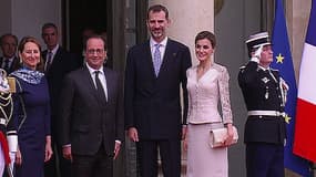 Ségolène Royal sur le perron de l'Elysée mardi.