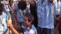 Football / Les supporters argentins exultent à Rio - 01/07