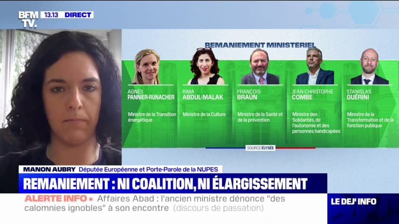 Manon Aubry, députée européenne LFI: 