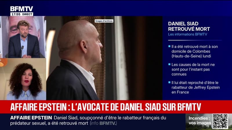 Daniel Siad se tenait "complètement à la disposition de la justice" depuis les premières plaintes le concernant, assure son avocate