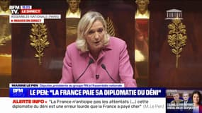 "La sécurité d'Israël ne passera que par un règlement politique visant à créer un vrai État palestinien", déclare Marine Le Pen