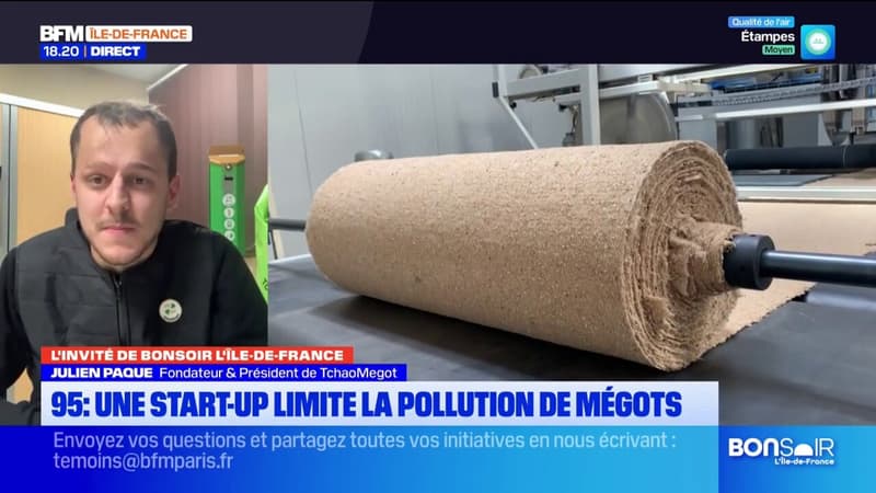 Val d'Oise: une startup transforme les mégots en isolant et rembourrage textile