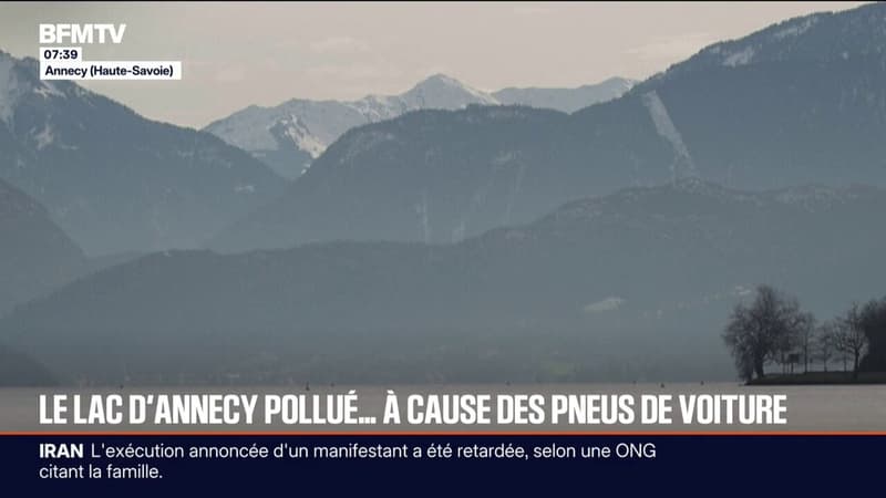 Le lac d'Annecy menacé par des résidus toxiques de pneus