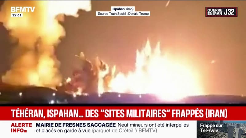 Guerre au Moyen-Orient: Donald Trump poste des images spectaculaires de frappes sur Ispahan