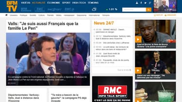 Le nouveau site de BFMTV.com.