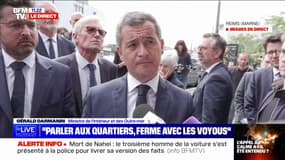 Pour Gérald Darmanin, il faut "parler aux quartiers et être ferme avec les voyous" 