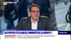 "Améliorer les pistes cyclables, c'est un engagement de ma campagne", affirme Geoffroy Boulard, candidat LR dans le 17e arrondissement