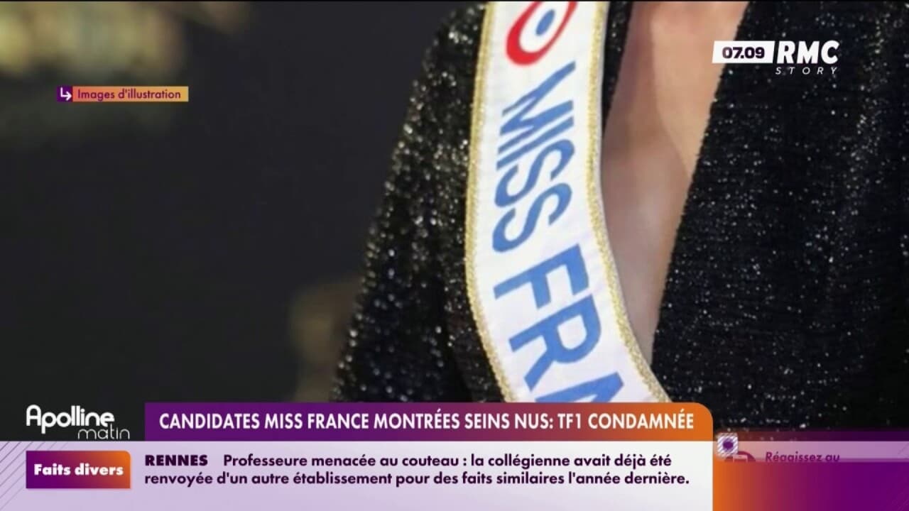 Candidates Miss France Montr Es Seins Nus Tf Condamn E