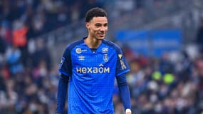 Hugo Ekitike avec Reims le 22 décembre 2022