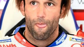 Le pilote français Johann Zarco (Ducati-Pramac), lors d'une pause pendant la 3e séance d'essais libres du Grand Prix d'Autriche de MotoGP, le 14 août 2021 sur le Red Bull Ring à Spielberg