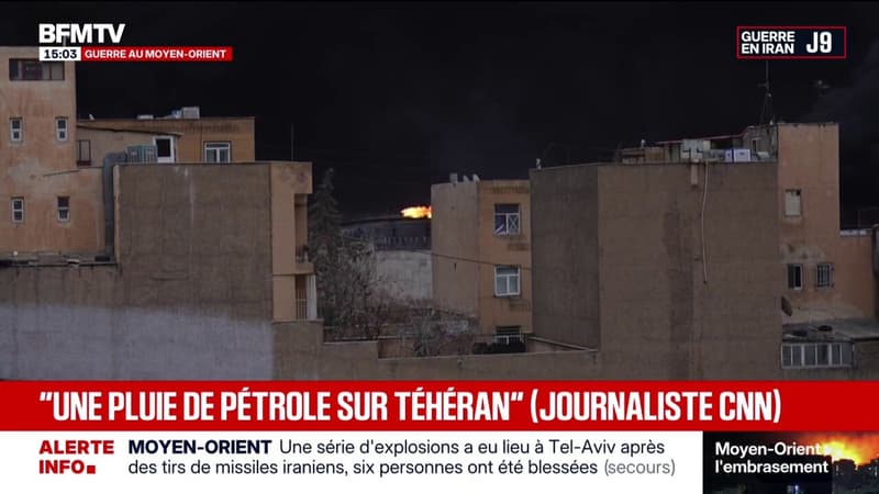 "Une épaisse colonne de fumée noire": le ciel noirci à Téhéran après les frappes israélo-américaines sur des dépôts pétroliers