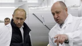 Vladimir Poutine et Evgueni Prigojine en 2010 (photo d'archives)