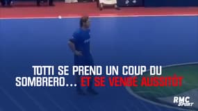 Totti se prend un coup du sombrero… et se venge aussitôt