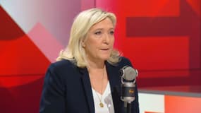 Marine Le Pen sur notre plateau ce mardi 4 octobre 2022. 
