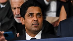 Nasser Al-Khelaïfi lors de PSG-Gérone (1-0, Ligue des champions), le 18 septembre 2024