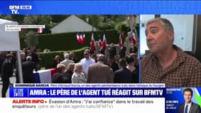 "Je suis toujours en colère car on a tué mon fils en plein exercice de son boulot et que les auteurs courent toujours": réagit Dominique Garcia, le père d'un des deux agents pénitentiaires tués à Incarville