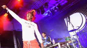 Le rappeur américain JayDaYoungan lors du festival Pandora SXSW à Austin (Texas) le 14 mars 2018.