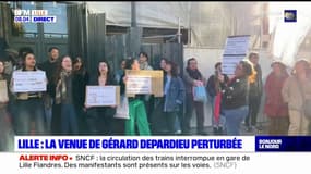 Lille: le spectacle de Gérard Depardieu retardé par des manifestants