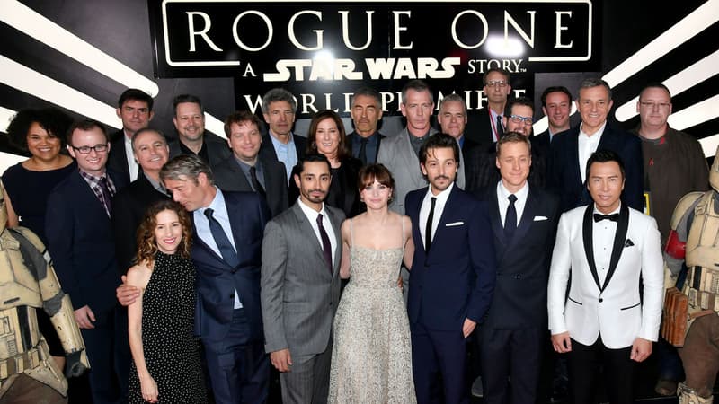 Les stars de "Rogue One" réunies pour l'avant-première mondiale à Los Angeles, le 10 décembre 2016