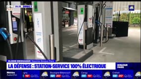 La Défense: une station-service 100% électrique a ouvert 