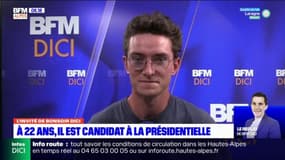 Martin Rocca, 22 ans et candidat à l'élection présidentielle