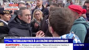 "Je veux faire la guerre aux narcotrafiquants", affirme Bruno Retailleau lors d'un échange avec des Grenoblois