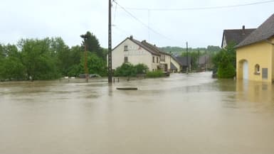 La commune Oermingen (Bas-Rhin) a été touchée par des inondations le 17 mai 2024. 