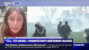 Sainte-Soline: "Ce qu'il se passe au niveau des mégabassines c'est aussi l'État qui passe en force", s'indigne Léna Lazare, organisatrice de la manifestation