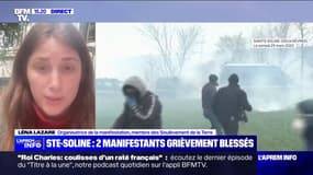 Sainte-Soline: "Ce qu'il se passe au niveau des mégabassines c'est aussi l'État qui passe en force", s'indigne Léna Lazare, organisatrice de la manifestation