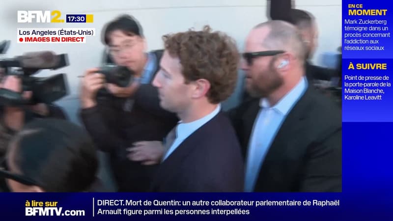 Procès pour addiction aux réseaux sociaux: Mark Zuckerberg arrive au tribunal de Los Angeles