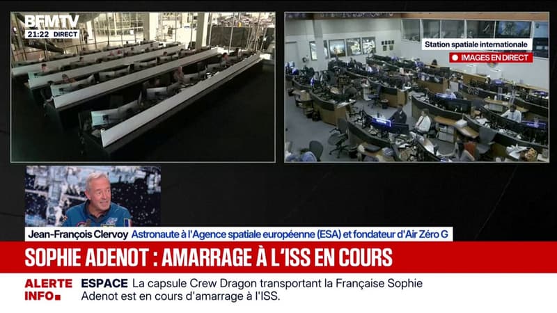 ean-François Clervoy, astronaute à l'ESA, explique comment se déroule un amarrage à l'ISS
