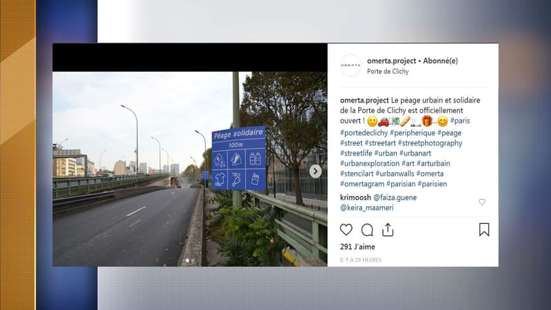 Le collectif Omerta Project est derrière l'installation d'un "péage solidaire".