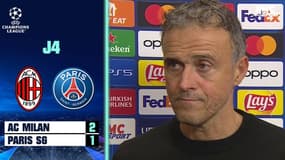 AC Milan 2-1 PSG : "On n'a pas su contrôler le match" regrette Luis Enrique