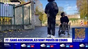 Seine-et-Marne: au lycée Simone Signoret de Vaux-le-Pénil, faute d'ascenseur, trois élèves sont privés de cours