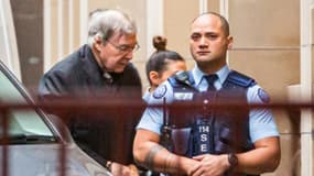 Le cardinal George Pell amené devant la Cour suprême de l'Etat de Victoria à Melbourne (Australie) le 6 juin 2019