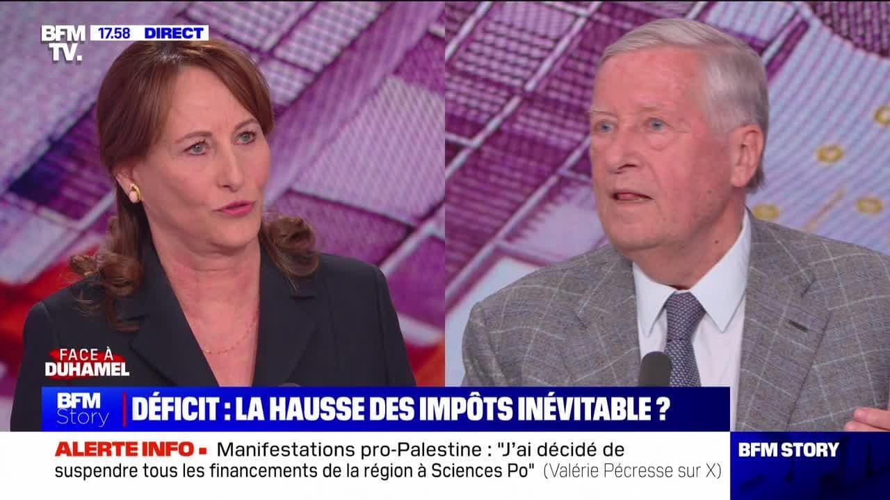 Face à Duhamel Ségolène Royal Déficit public, la hausse des impôts