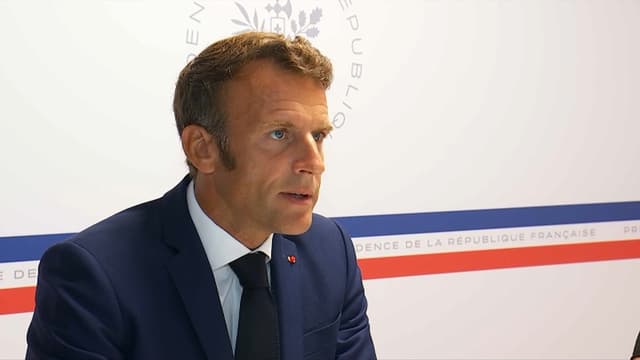Emmanuel Macron le 18 août 2022.